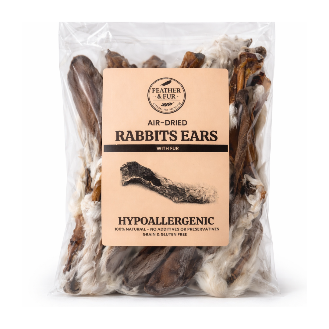 Feather and Fur Rabbit Ears with Fur