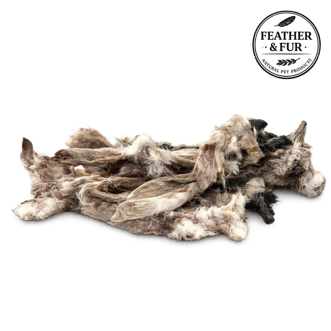 Feather and Fur Rabbit Ears with Fur