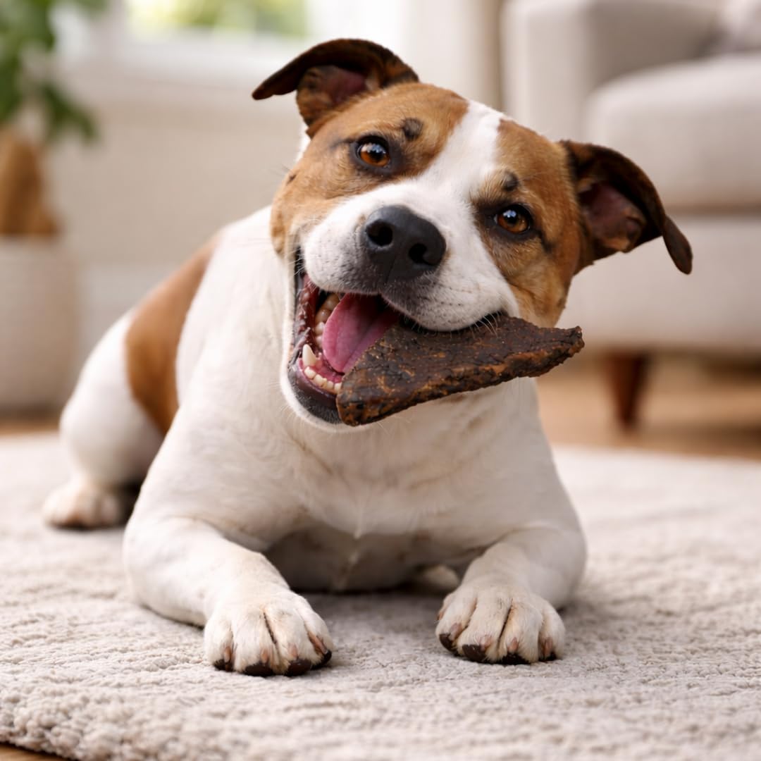 Close up of high protein beef liver training treats for dogs