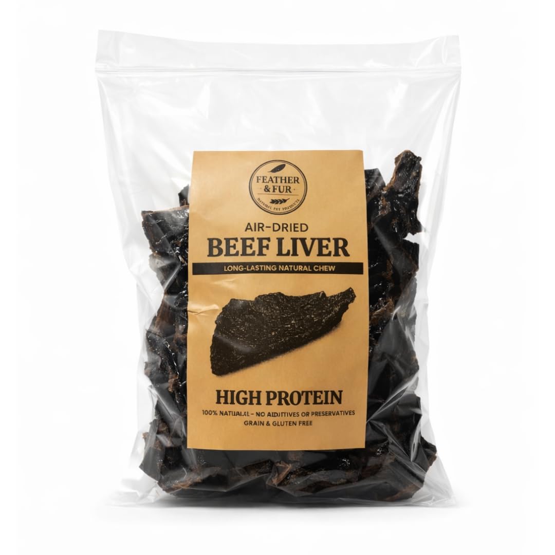 Feather and Fur 100% natural air-dried beef liver dog treats