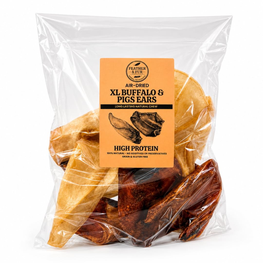 Healthy grain-free pig ear treats for dogs with no additives or fillers
