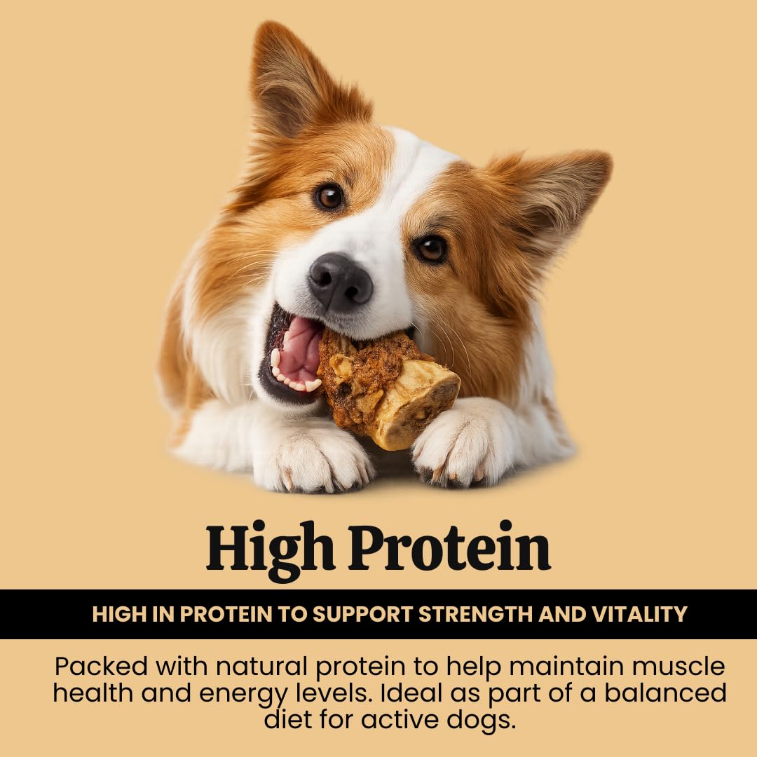 Feather and Fur 100% natural British beef mini roast bones for dogs
